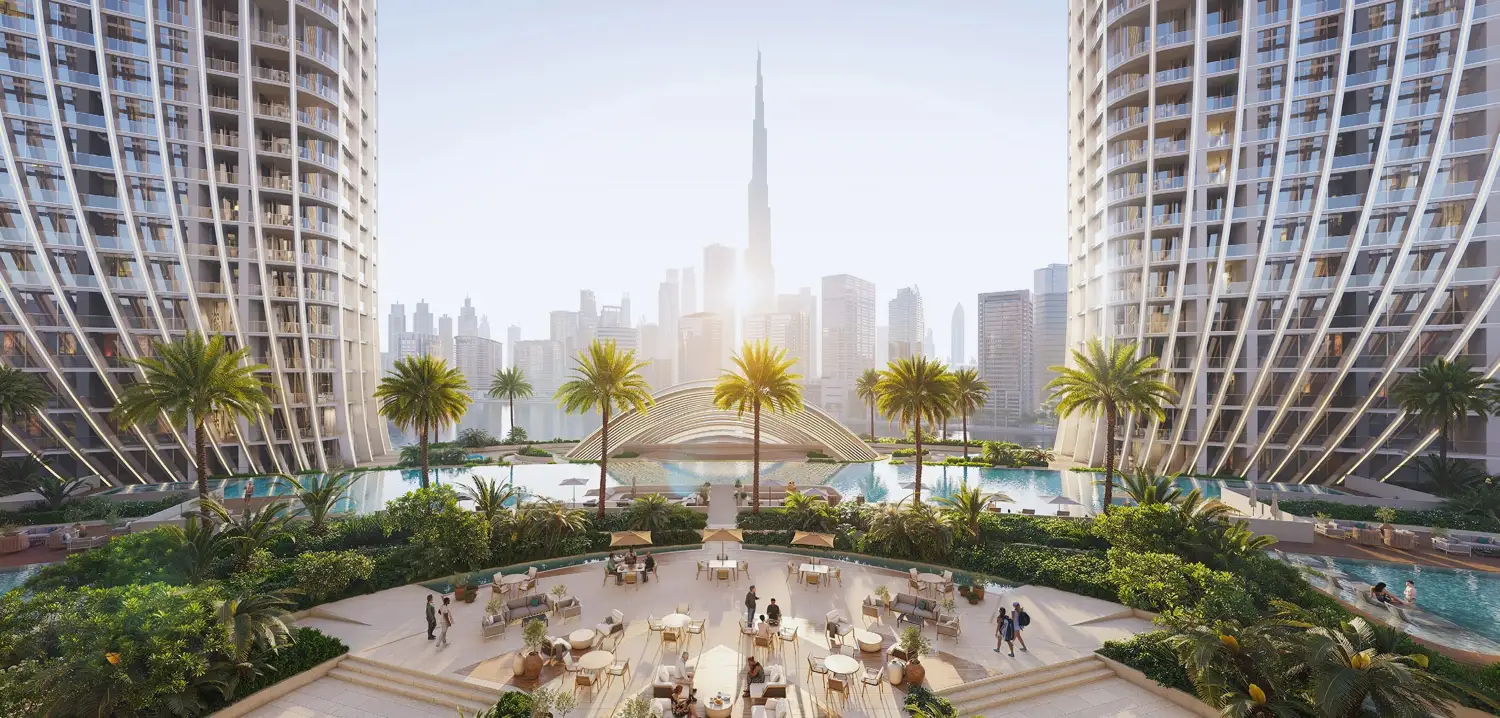 Binghatti SkyBlade Luxury Development with Dubai Skyline